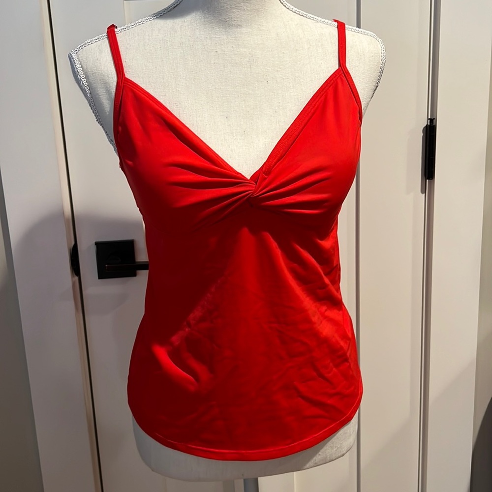 Athleta Twist Knot Tankini Swim Top